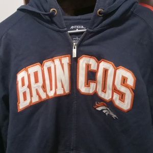 Nfl denver broncos hoodie zip up